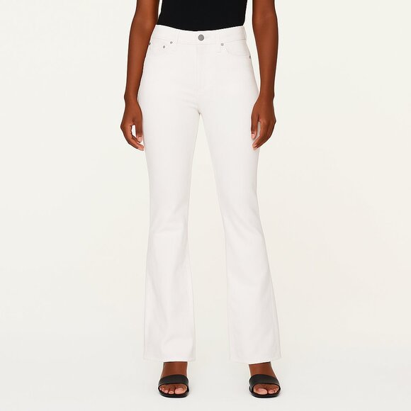 DL1961 Bridget Boot High Rise Instasculpt 31.5 Bootcut White Jeans - Picture 1 of 12